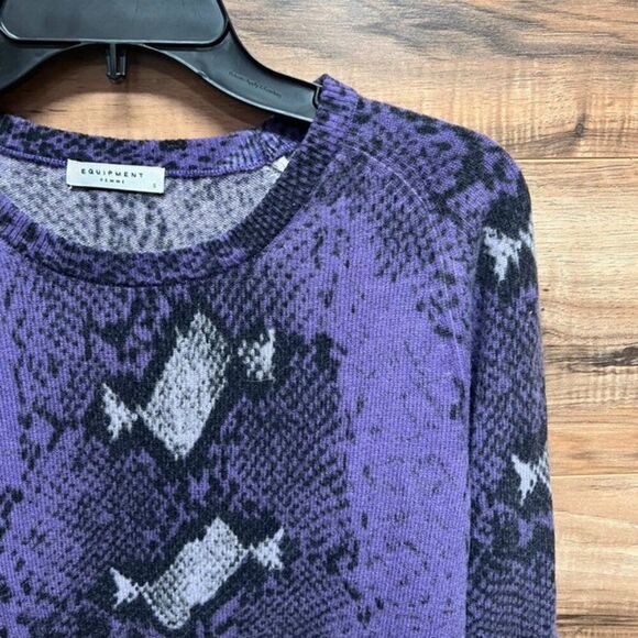 Equipment Femme small purple sweater - Picture 4 of 4